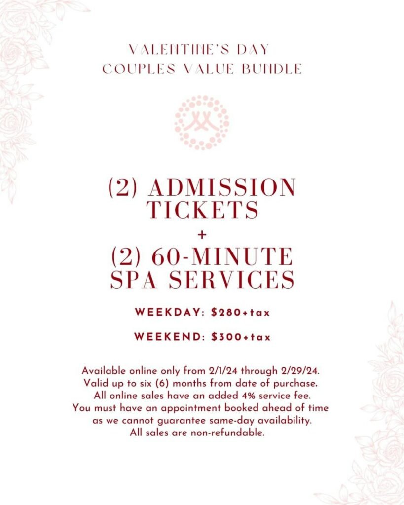 Valentines couple massage packages