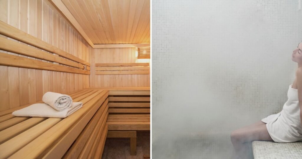 sauna vs steam room - blog banner