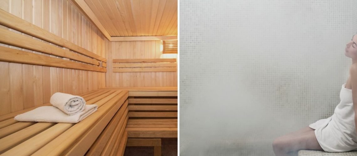 sauna vs steam room - blog banner